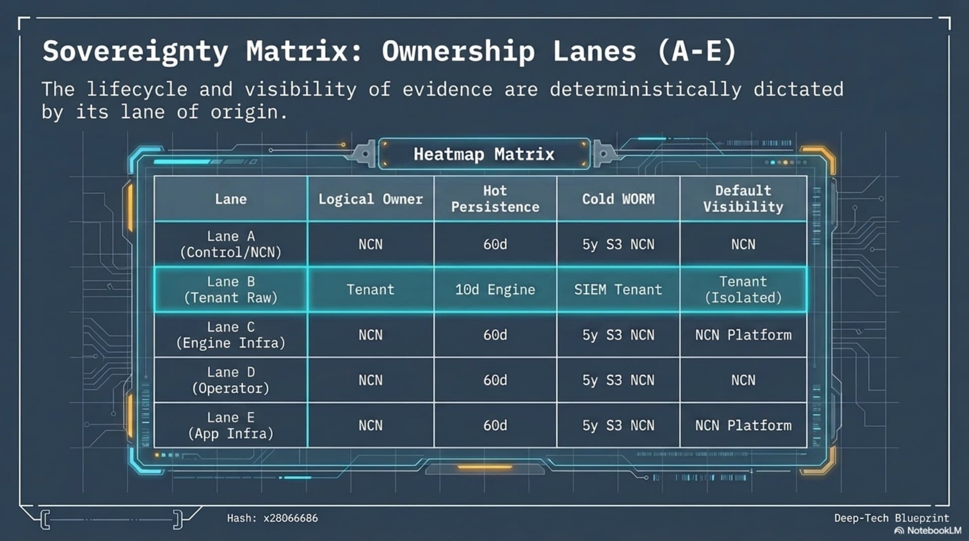 Evidence, Audit and Detection Architecture (EN) — slide 5
