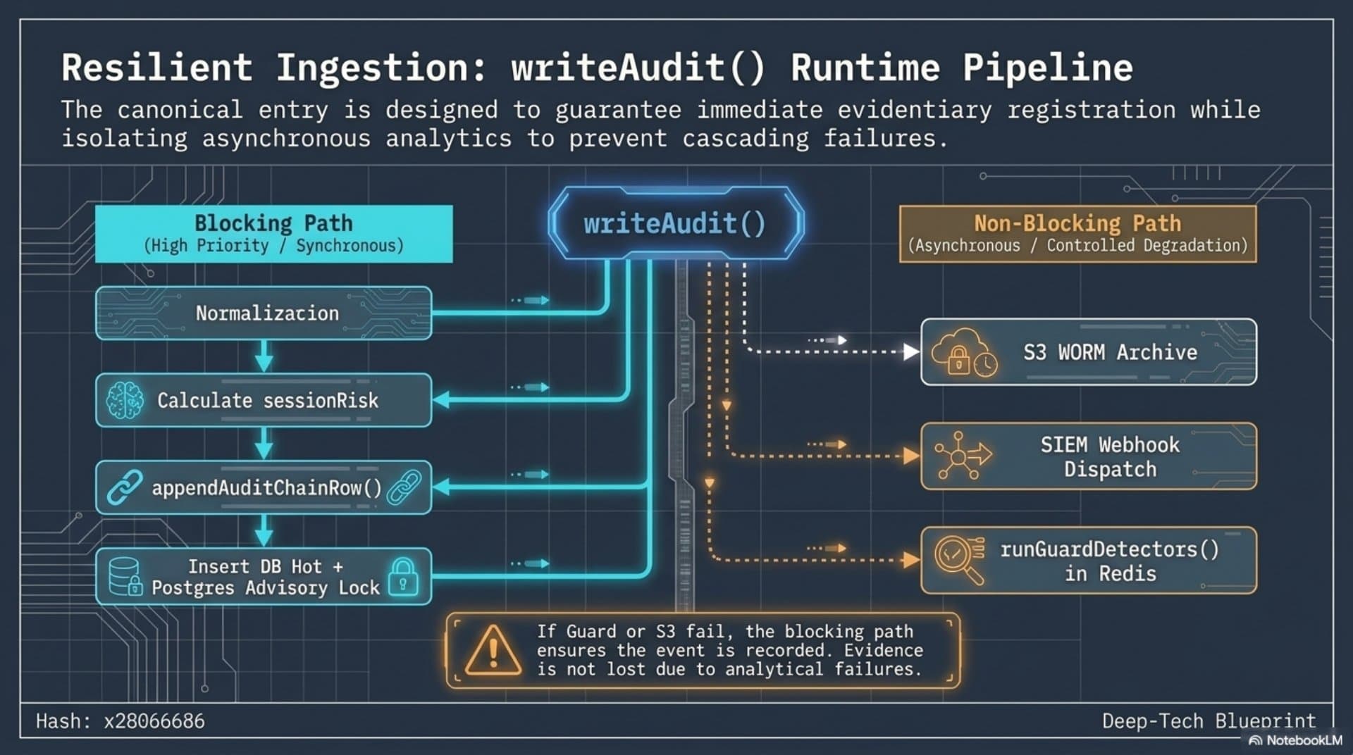 Evidence, Audit and Detection Architecture (EN) — slide 7