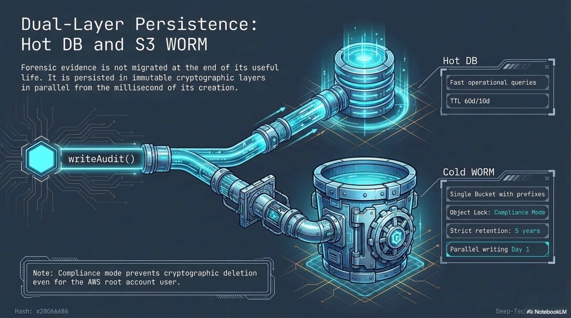 Evidence, Audit and Detection Architecture (EN) — slide 9